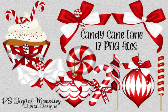 Candy Cane Lane Christmas Illustrations