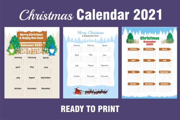 Christmas Calendar 2021 Illustrations for Handmade Creations