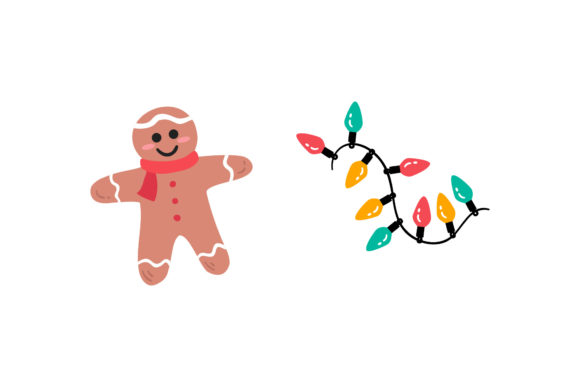 Christmas Cookies and Candy Illustrations for Design Projects