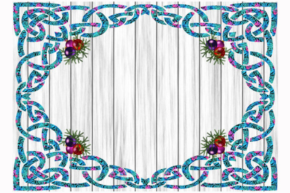 Christmas Flowers Plant Frame Background
