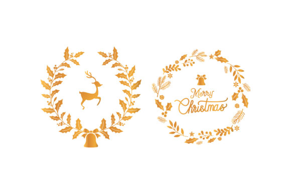 Christmas Logo Set Assets for Illustrations