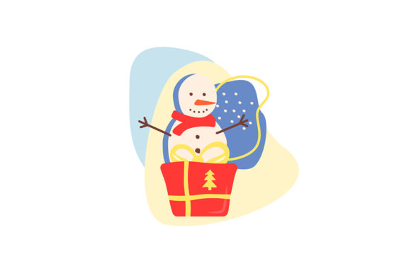 Christmas Seasonal Greeting Illustration for Website and Editorial Use