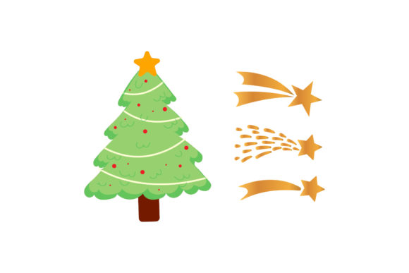 Christmas Tree Stars Christmas Vectors Illustrations