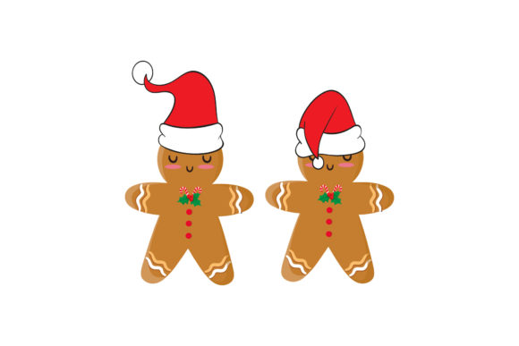 Cookies Dessert Christmas Character Illustration