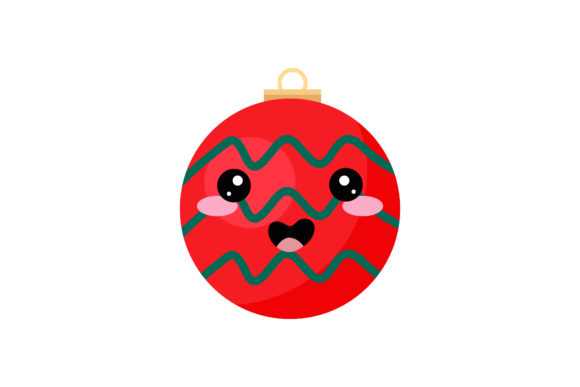 Cute Red Green Christmas Light Kawaii