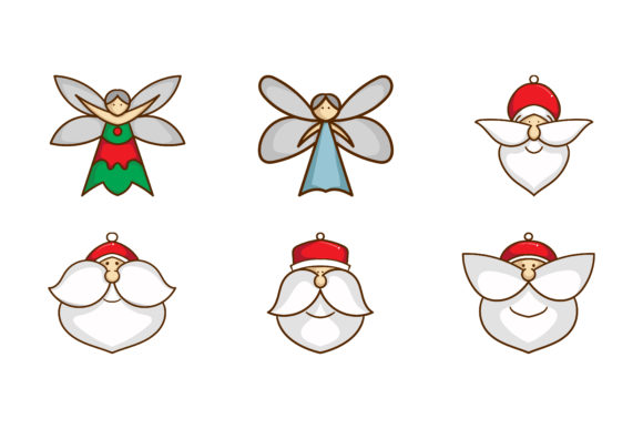 Fairy Christmas Illustration: A Festive Graphic Design Asset