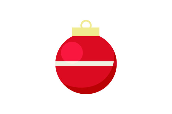 Glowing Red Christmas Light Illustration