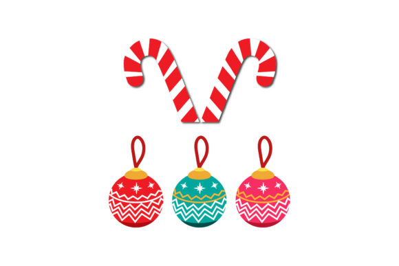 Tree Ornaments Set Christmas Vectors for Branding and Marketing
